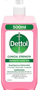 Dettol Clinical Strength Antiseptic Hand Sanitizer, 500ml